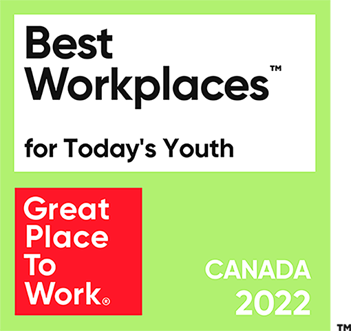 Great Place to Work, Best Workplaces for Today's Youth, Canada 2022